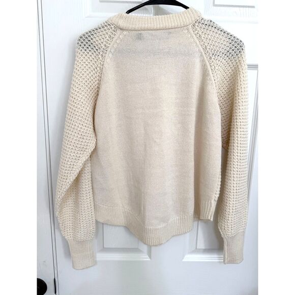 Vera Moda Chunky Cable Knit Off White Sweater in Womens Size S - Picture 4 of 9